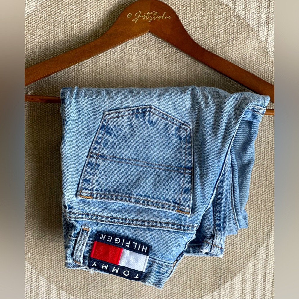 Vintage Aughts Tommy Hilfiger Light Blue High-Rise Jeans - Picture 2 of 9